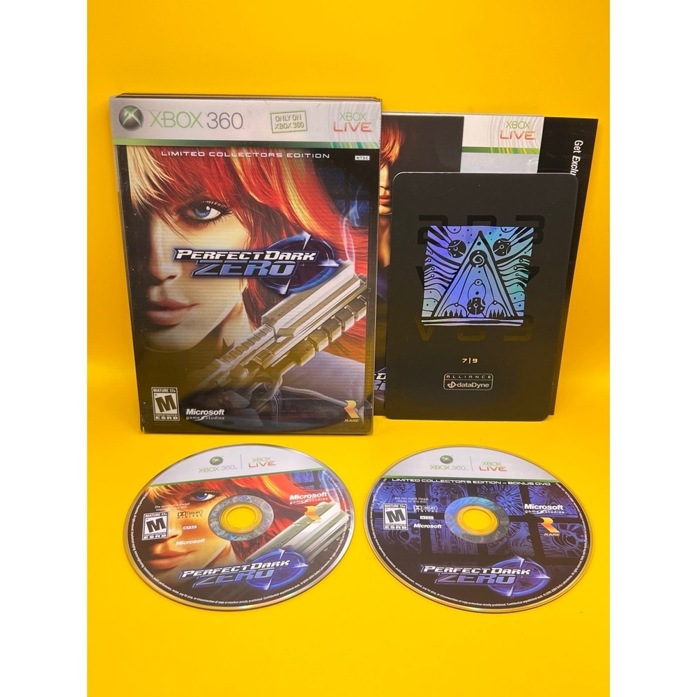 Perfect Dark Zero Xbox 360 Limited Collector's Edition Steelbook Complete Tested